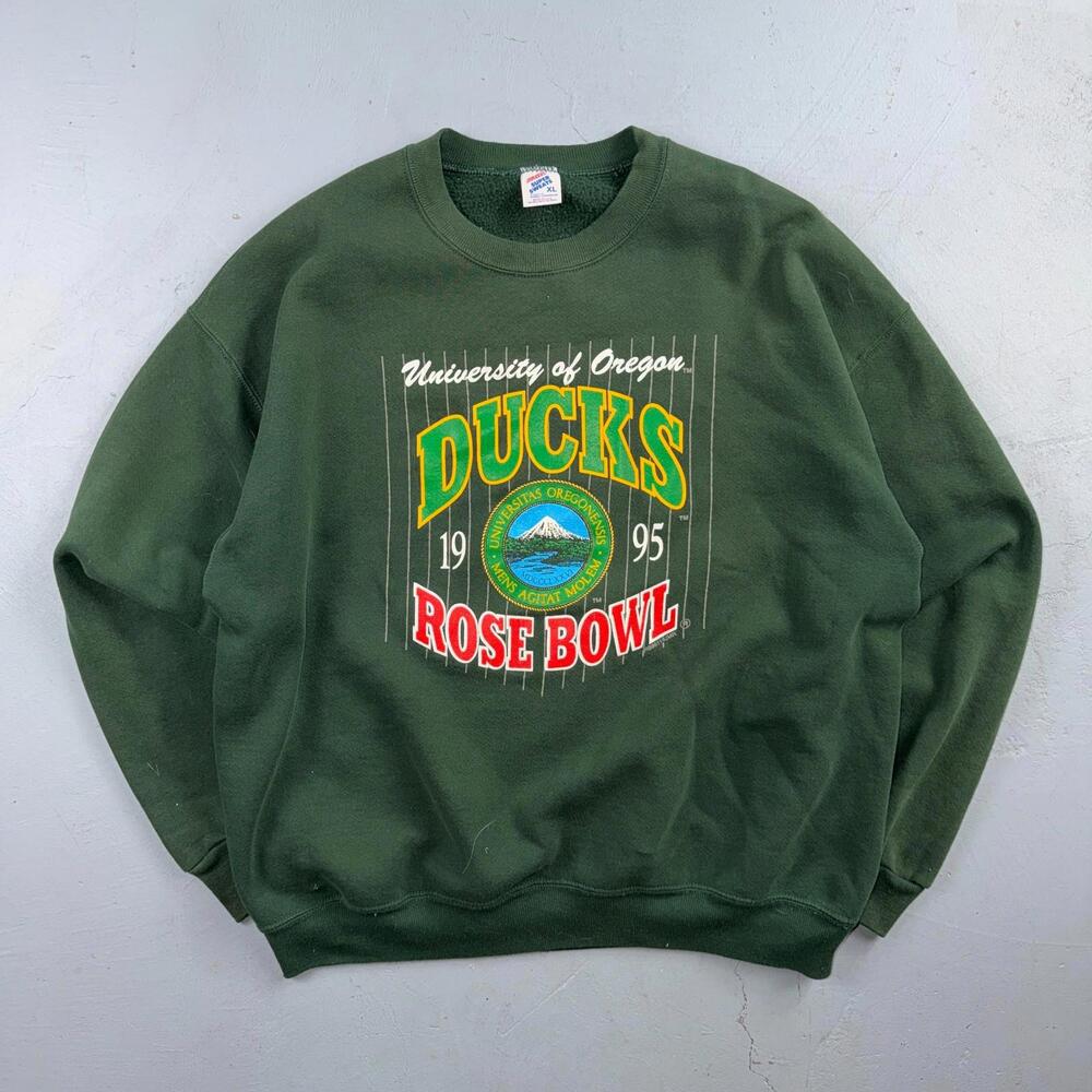 Vintage Oregon Ducks 1995 Rose Bowl Adult XL Crewneck Sweatshirt Jerzees 90s